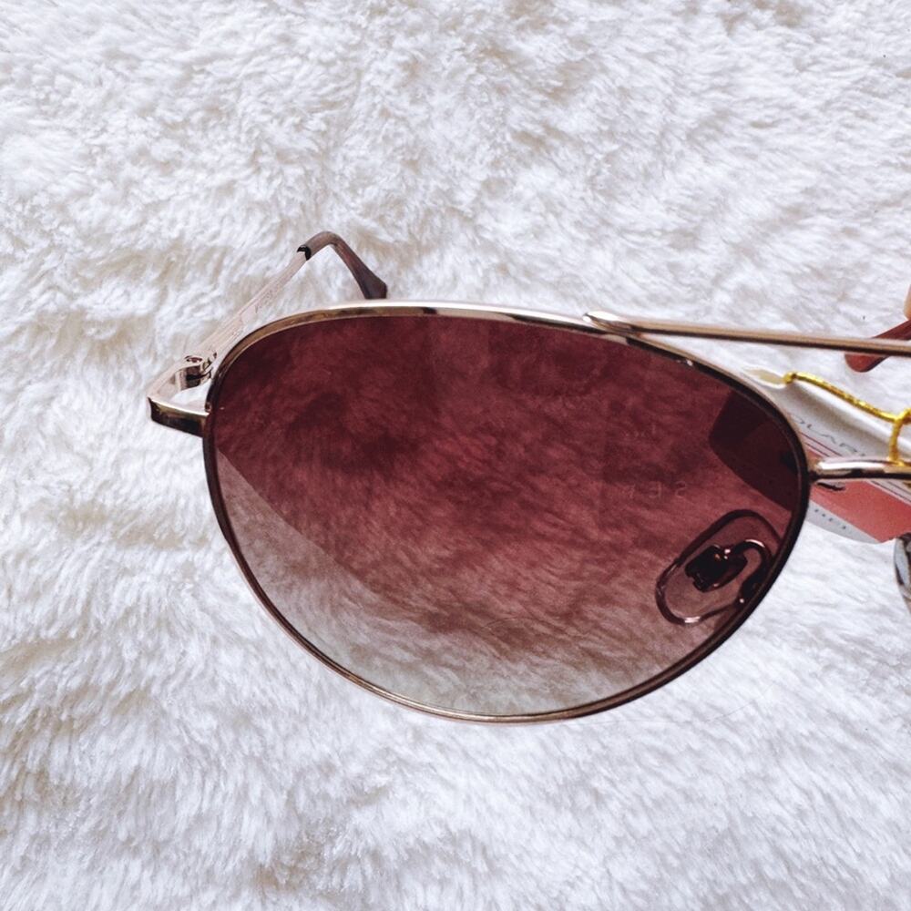 Freya Brown Polarized Aviator Sunglasses - Picture 4 of 14